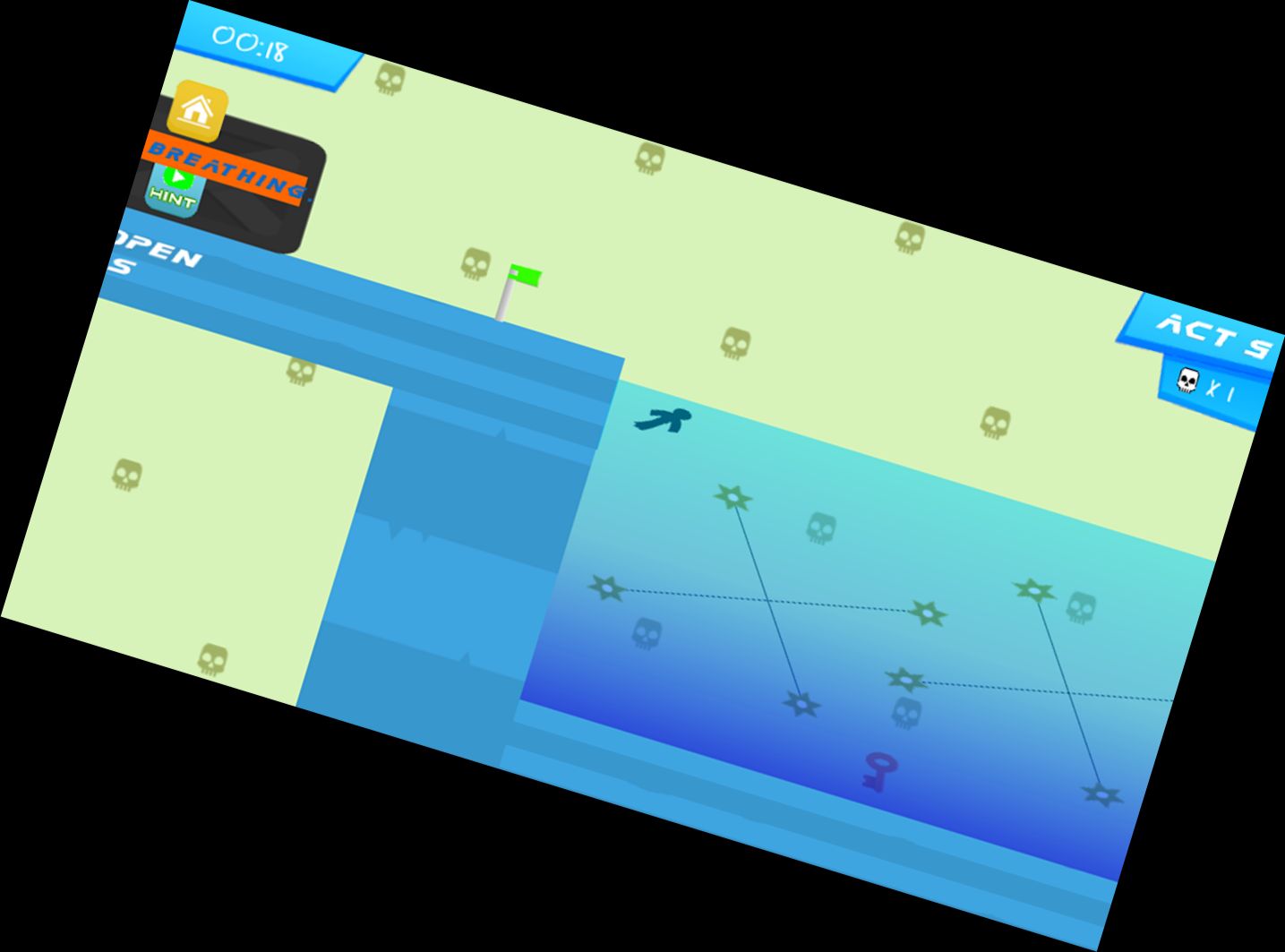 Stickman-Parkour: Stachel