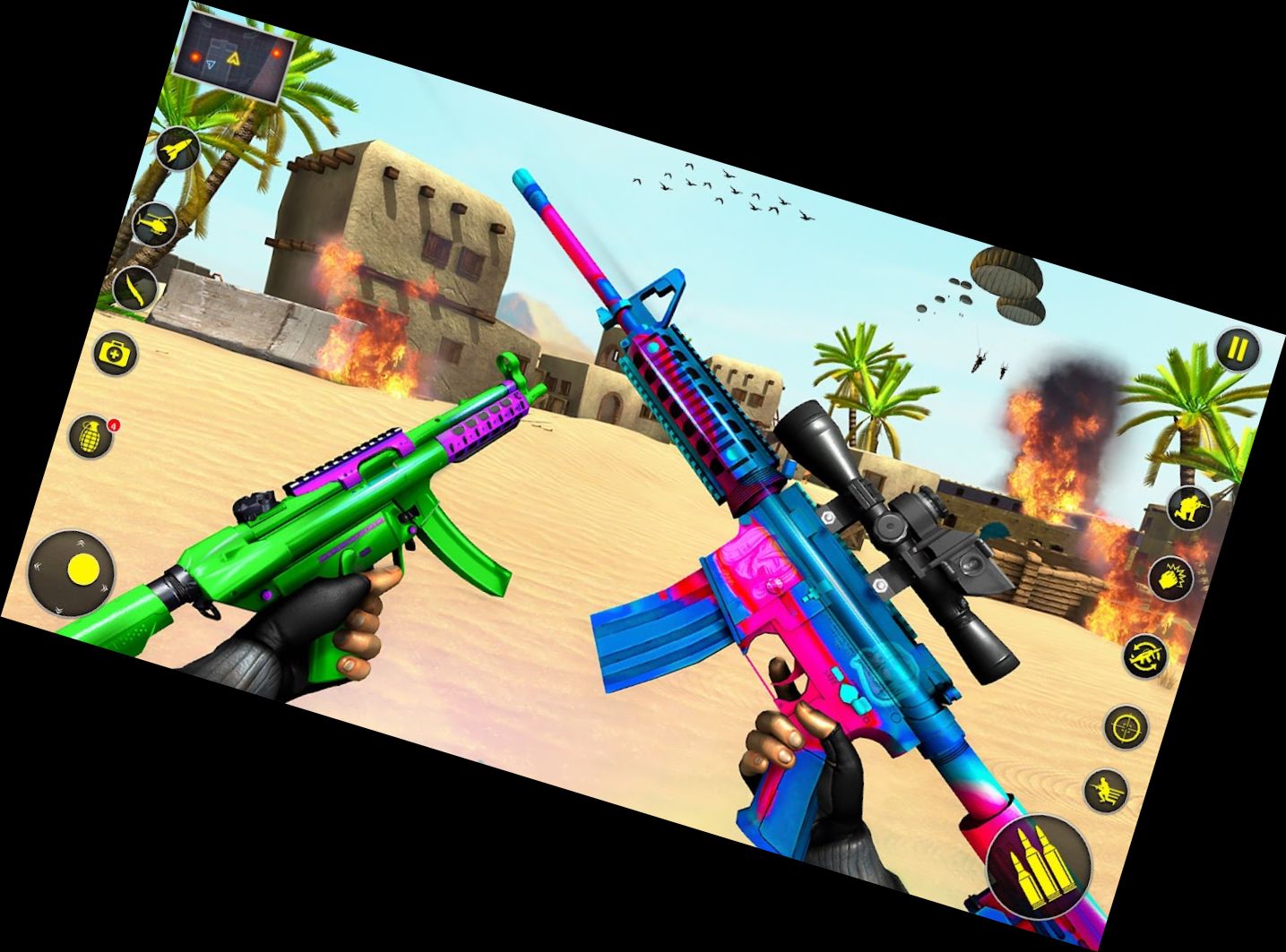 Ego-Shooter Angriff: Waffenspie