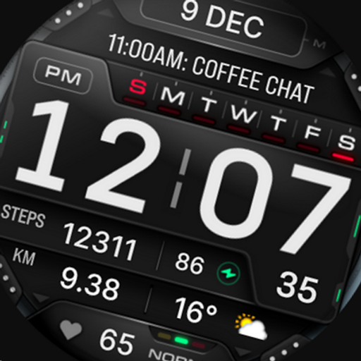 MD332 Digital watch face