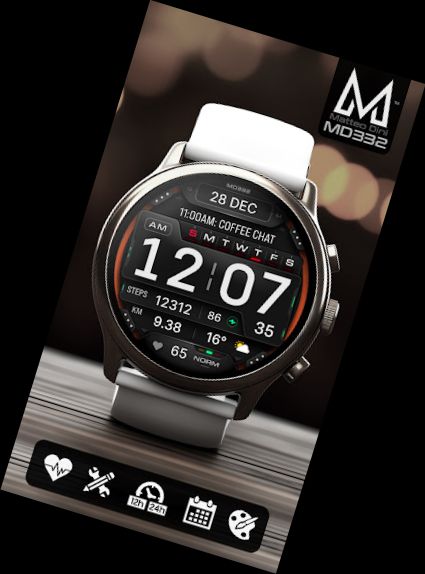 MD332 Digital watch face