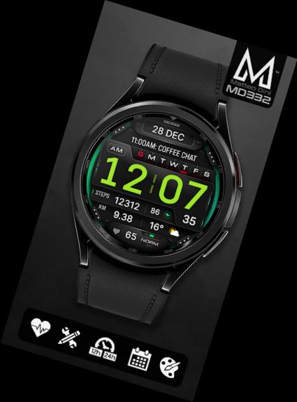 MD332 Digital watch face