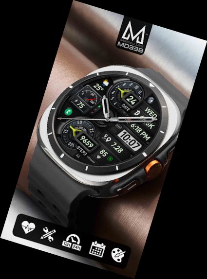 MD338 Hybrid watch face