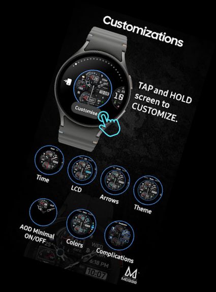 MD338 Hybrid watch face