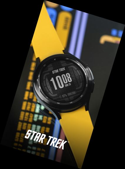 Star Trek LCARS SE Uhr-Gesicht