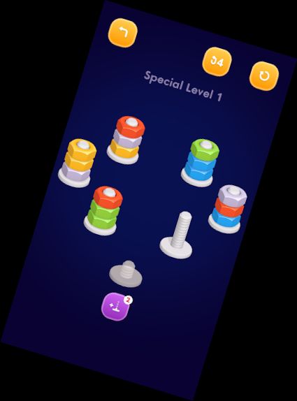 Nueces — Juegos de rompecabezas de clasificación de colores