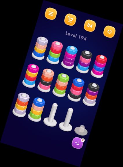 Nüsse — Farbsortier-Puzzle-Spiele