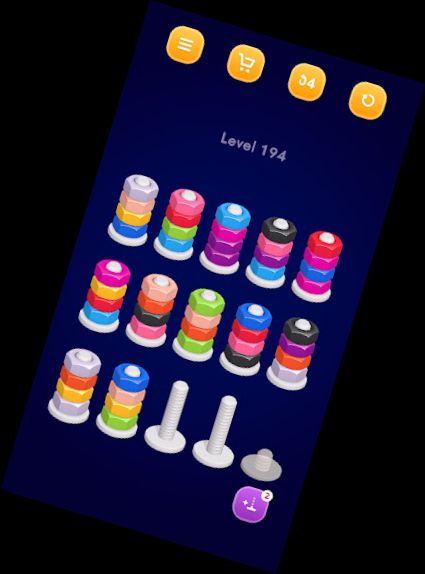 Nüsse — Farbsortier-Puzzle-Spiele