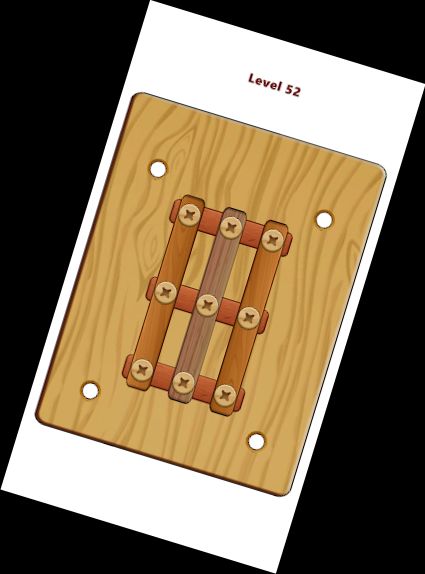 Wood Nuts & Bolts Puzzle