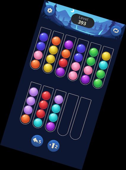 Kugel Sort - Farbe Puzzlespiel