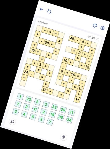 Crossmath - Mathematik-Rätsel-Spiele