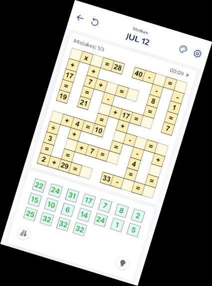 Crossmath - Math Puzzle Games