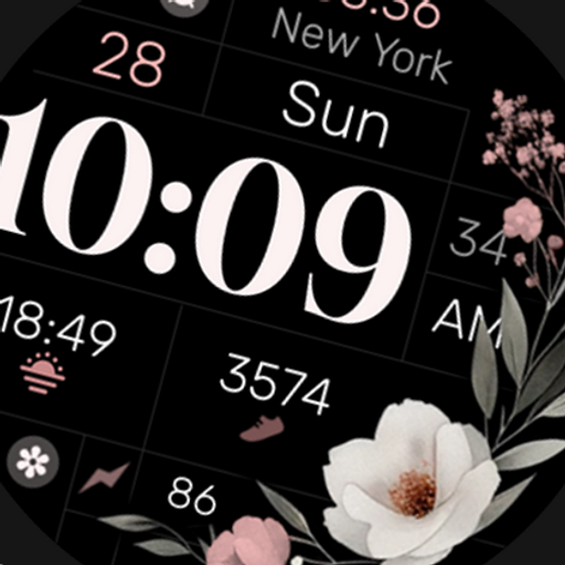 Simple Floral Watch Face