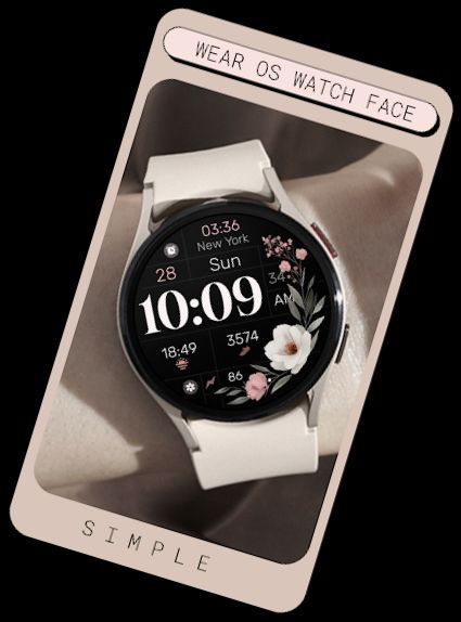 Simple Floral Watch Face