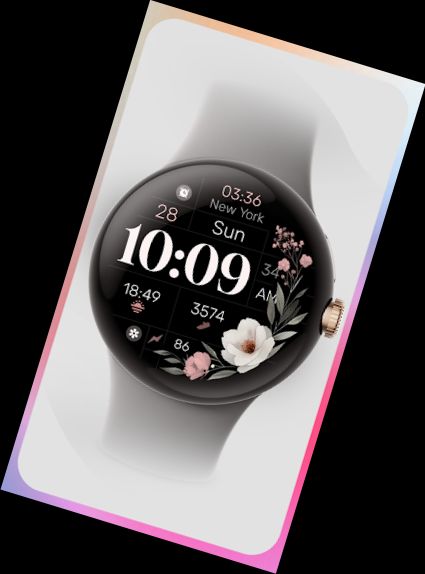 Simple Floral Watch Face