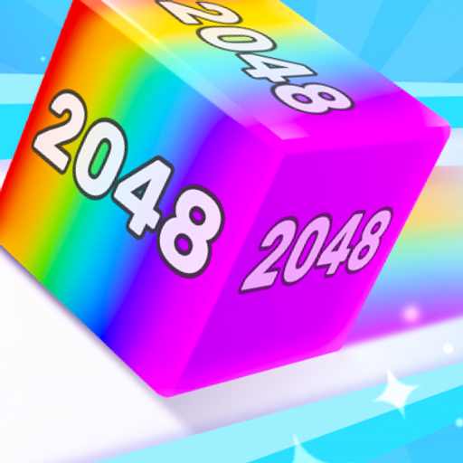 Cubo de Cadena 2048: Juego de fusión 3D