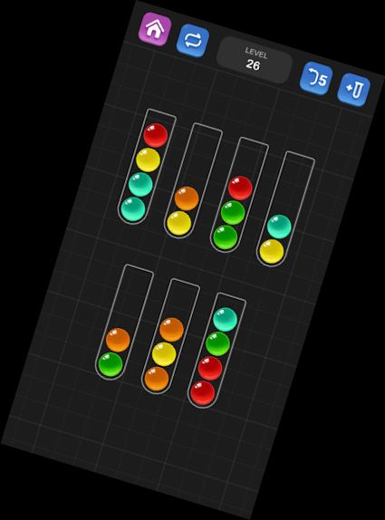 Rompecabezas de clasificación de bolas - Juego de colores