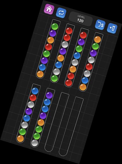 Rompecabezas de clasificación de bolas - Juego de colores