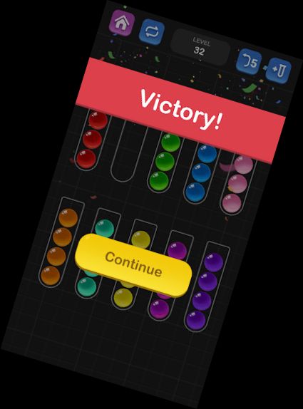 Rompecabezas de clasificación de bolas - Juego de colores