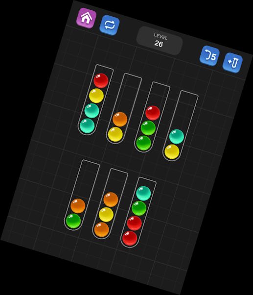 Rompecabezas de clasificación de bolas - Juego de colores