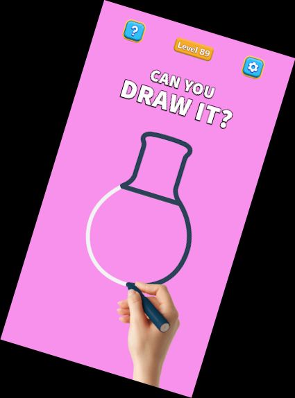 Einzelne Linie: Zeichen-Puzzle-Spiel