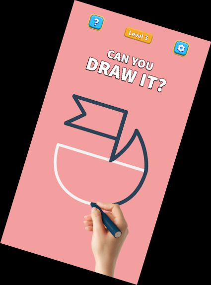 Einzelne Linie: Zeichen-Puzzle-Spiel