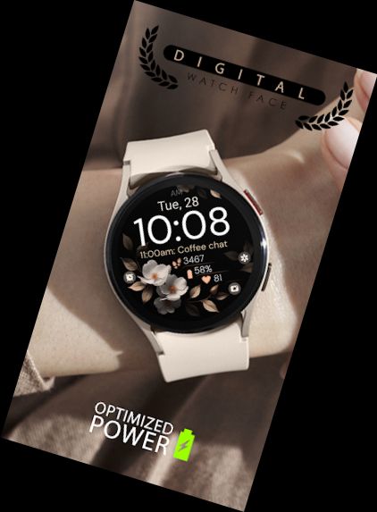 Bronze Flowers watch face