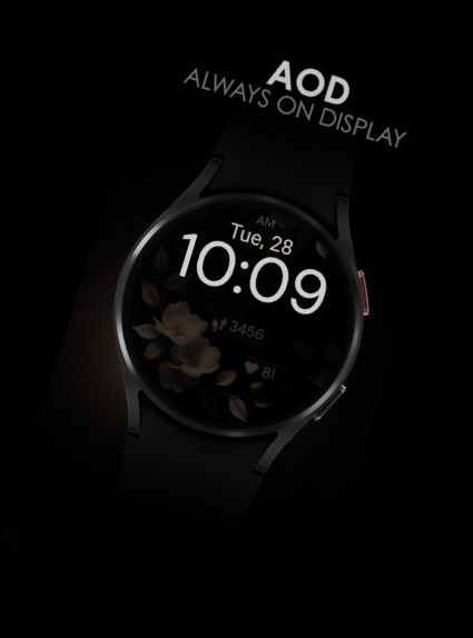 Bronze Flowers watch face