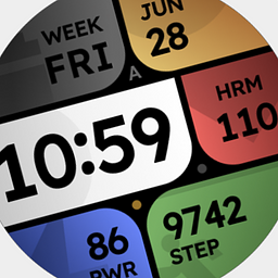 Colorful blocks Watch Face