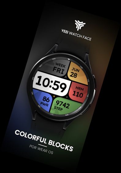 Colorful blocks Watch Face