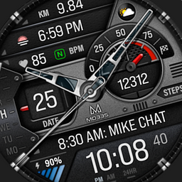 MD335 Hybrid watch face