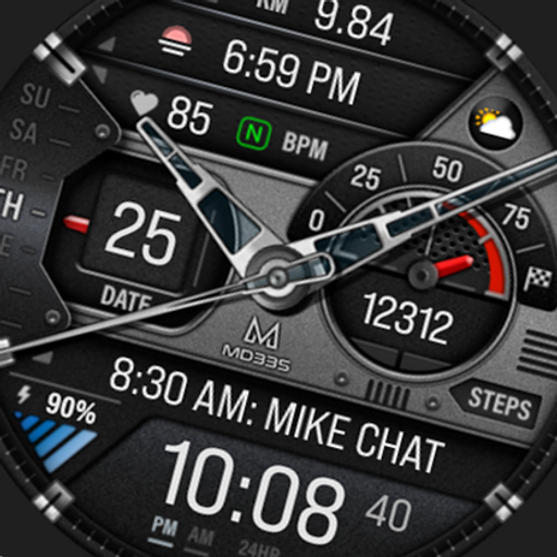 MD335 Hybrid watch face