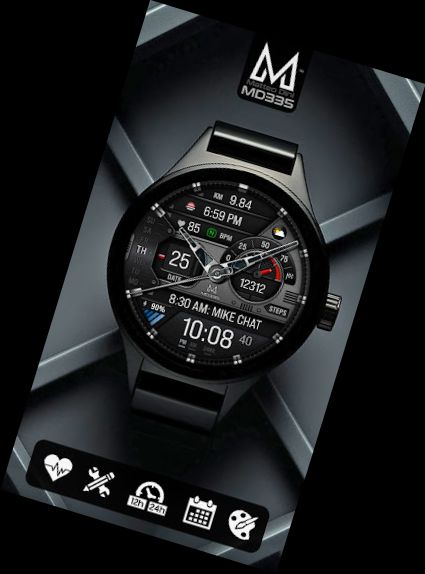 MD335 Hybrid watch face