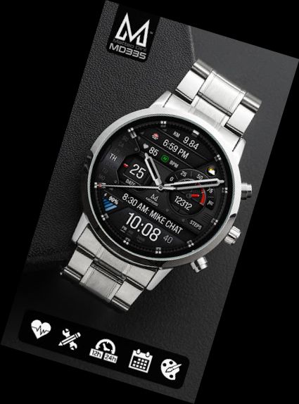 MD335 Hybrid watch face