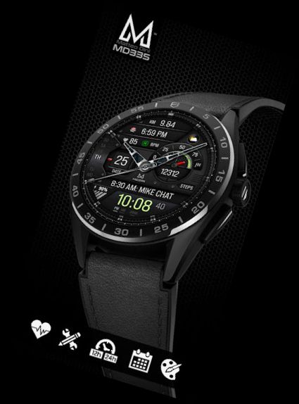 MD335 Hybrid watch face