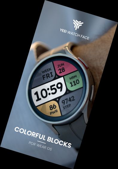 Colorful blocks Watch Face