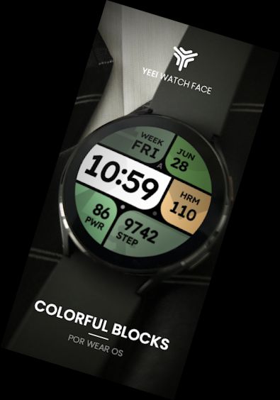 Colorful blocks Watch Face