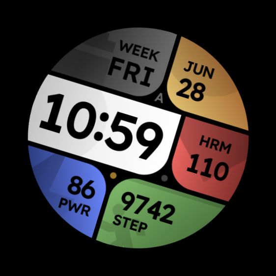 Colorful blocks Watch Face
