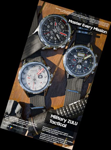 Military ZULU Tactical watch