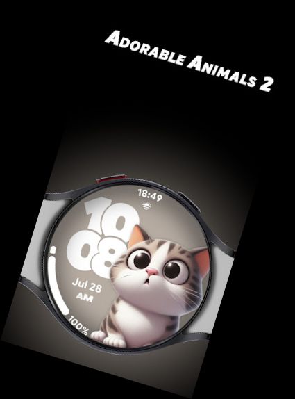 Animales Adorables 2 - Reloj de pantalla