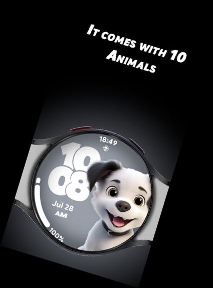 Animales Adorables 2 - Reloj de pantalla