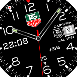 Hybrid TAG CARRERA Uhrenzifferblatt