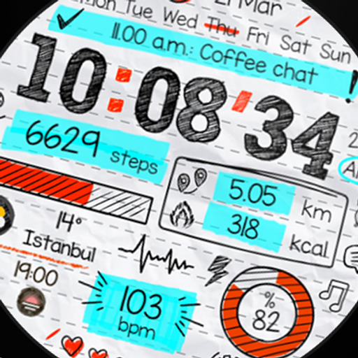 Paper of Time - Watch Face