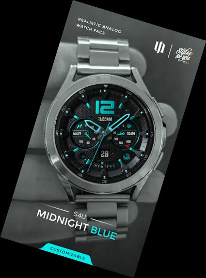 S4U Mitternachtsblau - Armbanduhr-Gesicht