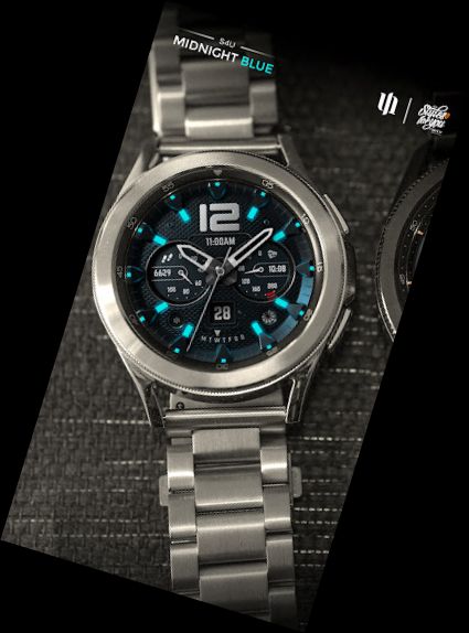 S4U Mitternachtsblau - Armbanduhr-Gesicht