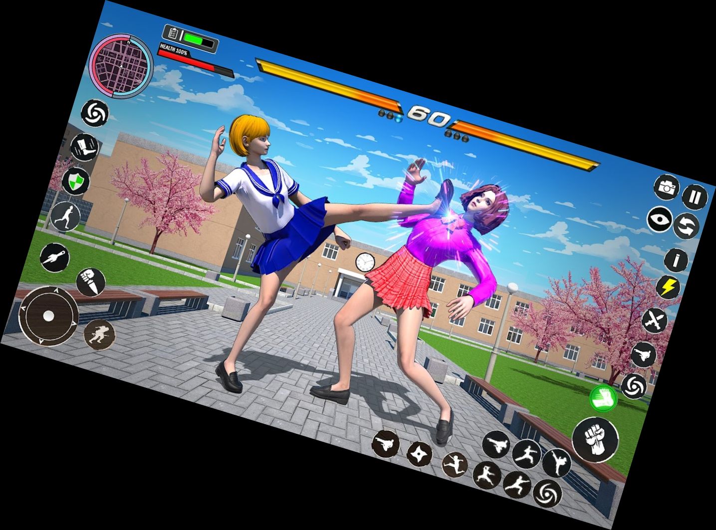 Аниме Школа: Бой Карате