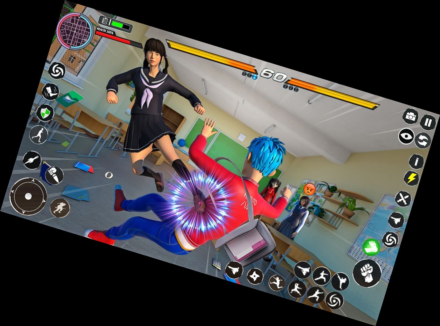 Аниме Школа: Бой Карате