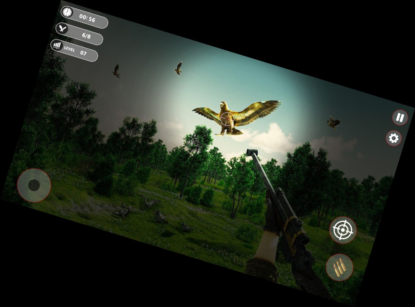 Caza de Aves Francotirador Dispar