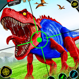 Wilder Dinosaurussen-Jagd-Spiel