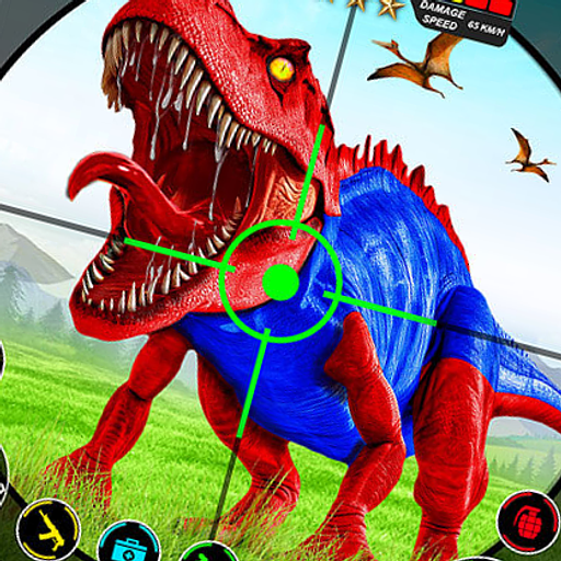 Wilder Dinosaurussen-Jagd-Spiel