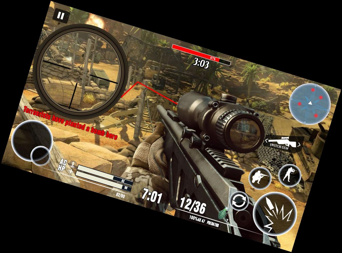 Пустынный Снайпер 3D: